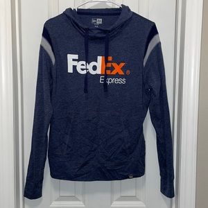 FedEx Express Long Sleeve Hooded T-Shirt Medium